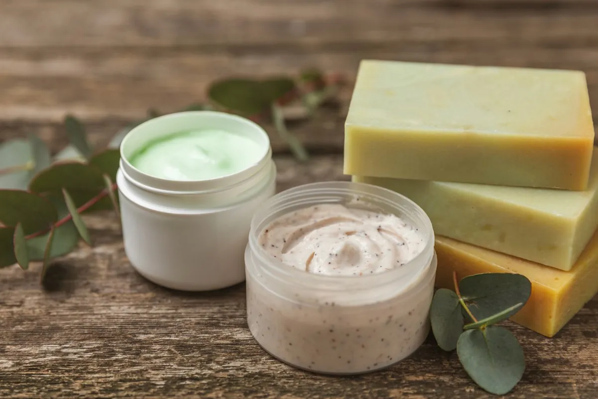 Natural soaps and creams made in Colombia
